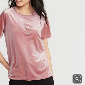 NWOT old Navy velvet t-shirt